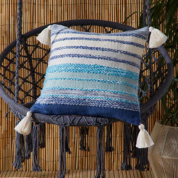 Bild von Grayson  Blue Cushion Cover - 43 x 43 cm - Kissenbezug OHNE Füllung