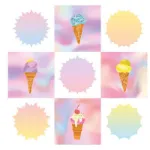 Bild von 333 Sticker – Pastell-Träume: Etikettenund Aufkleber mit beschreibbarer Oberflä