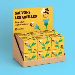 Bild von Présentoir Sauvons les abeilles. Kit de culture de fleurs mellifères (12 pcs)