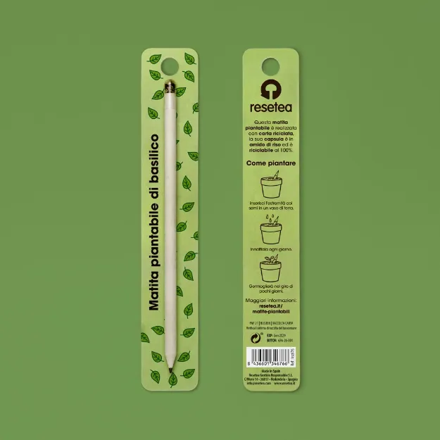 Bild von Matita piantabile bianca – Basilico