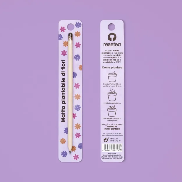 Bild von Matita piantabile bianca – Fiori