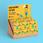 Bild von Espositore Salviamo le api. Kit di coltivazione di fiori melliferi (12 pcs)