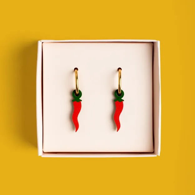 Bild von Chili pepper earrings