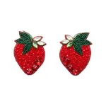 Bild von Broschenpaar: Erdbeeren