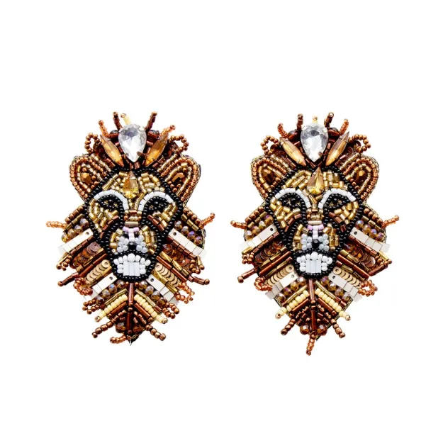 Bild von Broschenpaar: Löwe