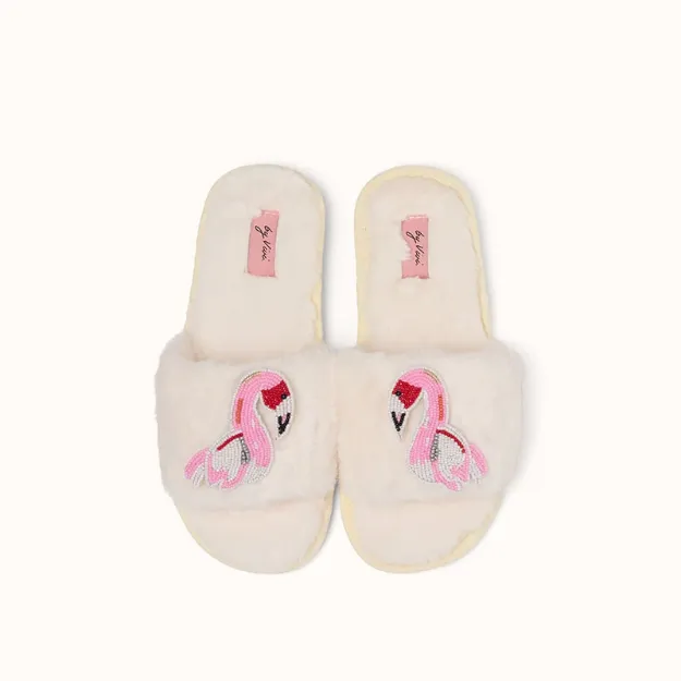 Bild von Broschenpaar: Flamingo Perlen