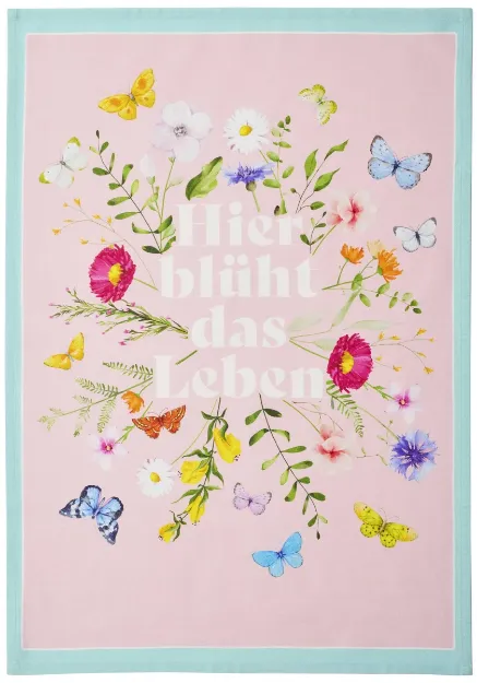 Bild von RS Geschirrtuch Blütenträume – Hier blüht das Leben