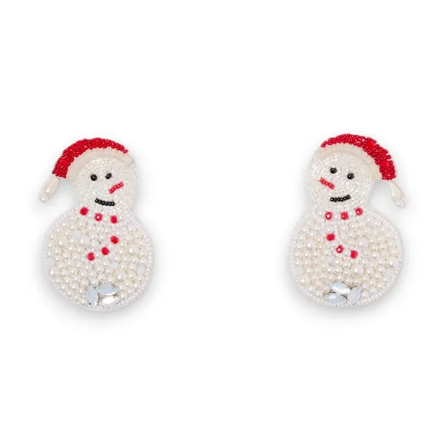 Bild von Broschenpaar: Schneemann