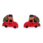 Bild von Broschenpaar: Weihnachtsauto