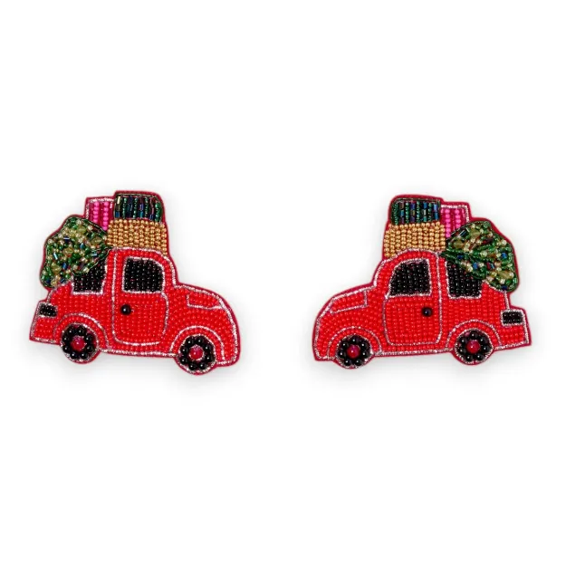 Bild von Broschenpaar: Weihnachtsauto