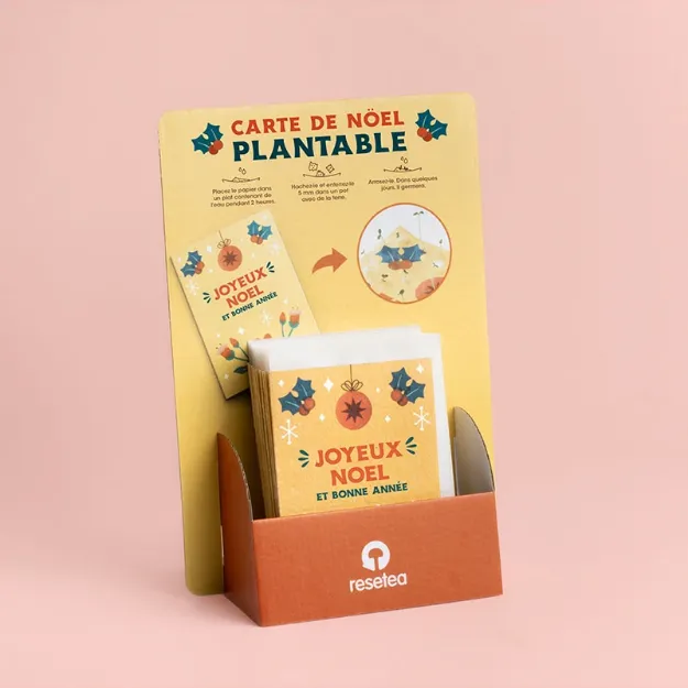Bild von Présentoir Carte de Noël plantable (25 pcs) (français)