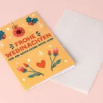 Bild von Pflanzbare Weihnachtskarte mit Pergaminpapier-Umschlag