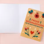 Bild von Pflanzbare Weihnachtskarte mit Pergaminpapier-Umschlag