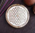 Bild von Blume des Lebens Räucherstäbchenhalter rund