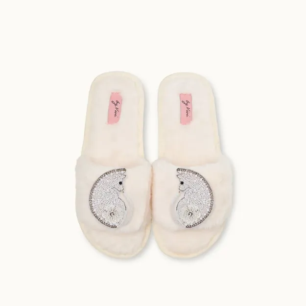 Bild von Broschenpaar: Weisse Kätzchen