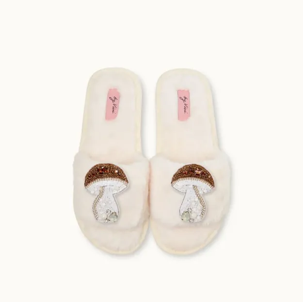 Bild von Broschenpaar: Pilze Braun