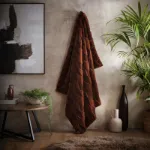 Bild von Cosy Diamond Chocolate Throw - 150 x 200 cm