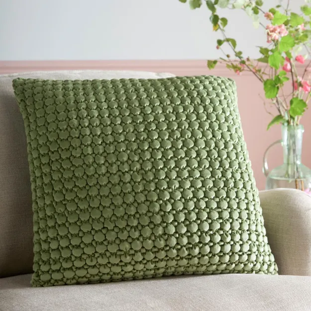 Bild von Bobble Olive Filled Cushion - 55 x 55 cm - Kissenfüllung inkl.