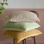 Bild von Bobble Olive Cushion Cover - 55 x 55 cm - Kissenbezug OHNE Füllung
