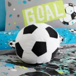 Bild von Football Black Shaped Cushion - One Size