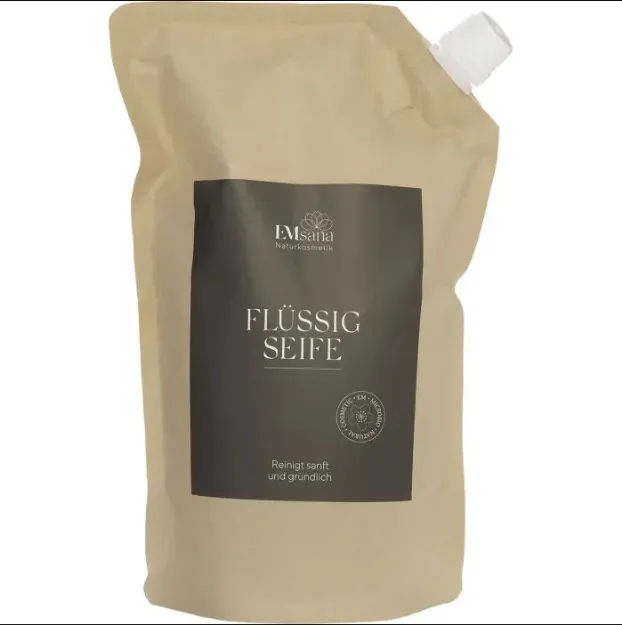 Bild von EMsana Naturkosmetik Flüssigseife, Nachfüllbeutel 1 Liter