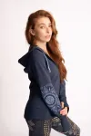 Bild von Sweatjacke Maui Nava in tiefblau von The Spirit of OM