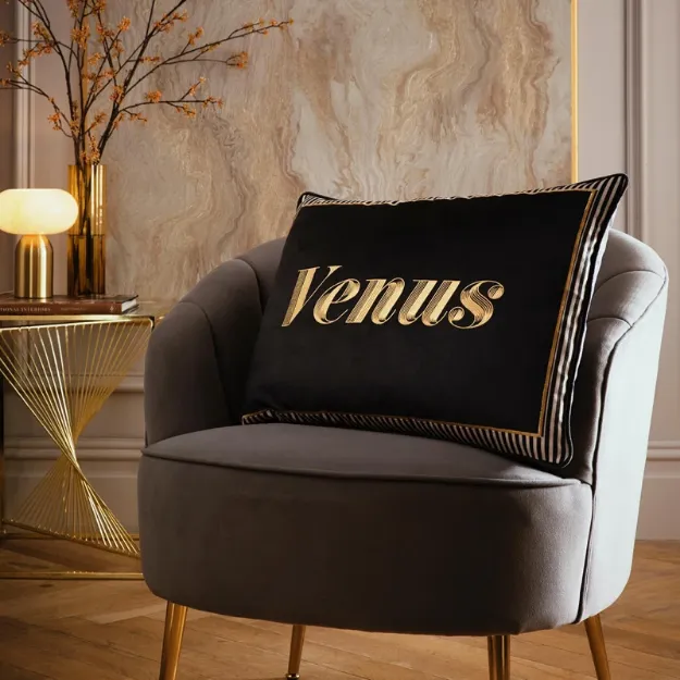 Bild von Venus Signature Black Filled Cushion - 40 x 60 cm - Kissenfüllung inkl.