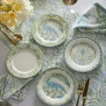 Bild von Palm Court Green Napkins - 4 Pack - 40 x 40 cm