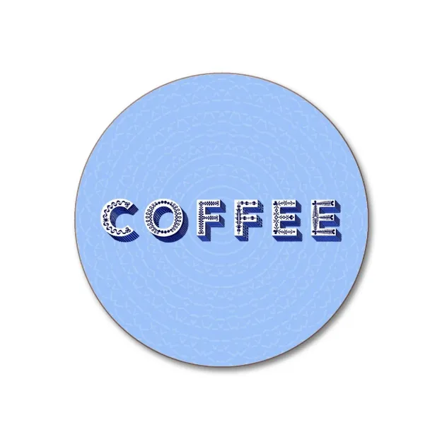 Bild von Asta Barrington Coffee / blue Coaster Ø 10 - Jamida of Sweden