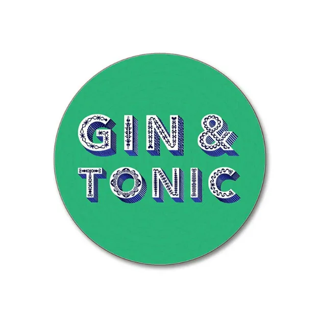 Bild von Asta Barrington Gin & Tonic/green Coaster Ø 10 - Jamida of Sweden