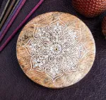 Bild von Mandala Räucherstäbchenhalter rund