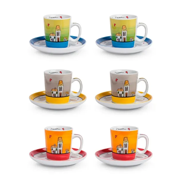 Bild von 6 COFFEE CUP SET LE CASETTE  ML.100