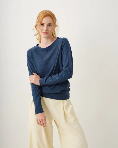 Bild von Longsleeve Shirt Priya in tiefsee von The Spirit of OM