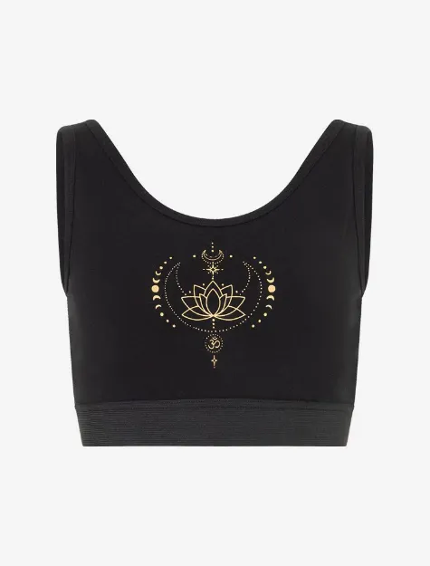 Bild von Yoga Bra Padma in schwarz von The Spirit of OM
