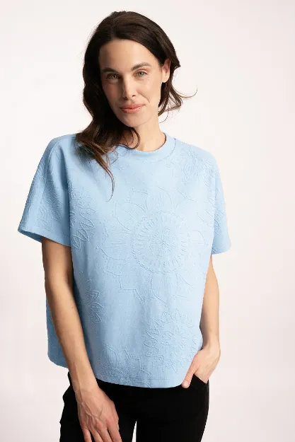 Bild von Sweatshirt kurzarm Gati Sita in eisblau von The Spirit of OM